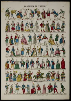 Paulin Didion estampe COSTUMES DE THEATRE. Metz 1869-1879 1953.86.4958 Photo