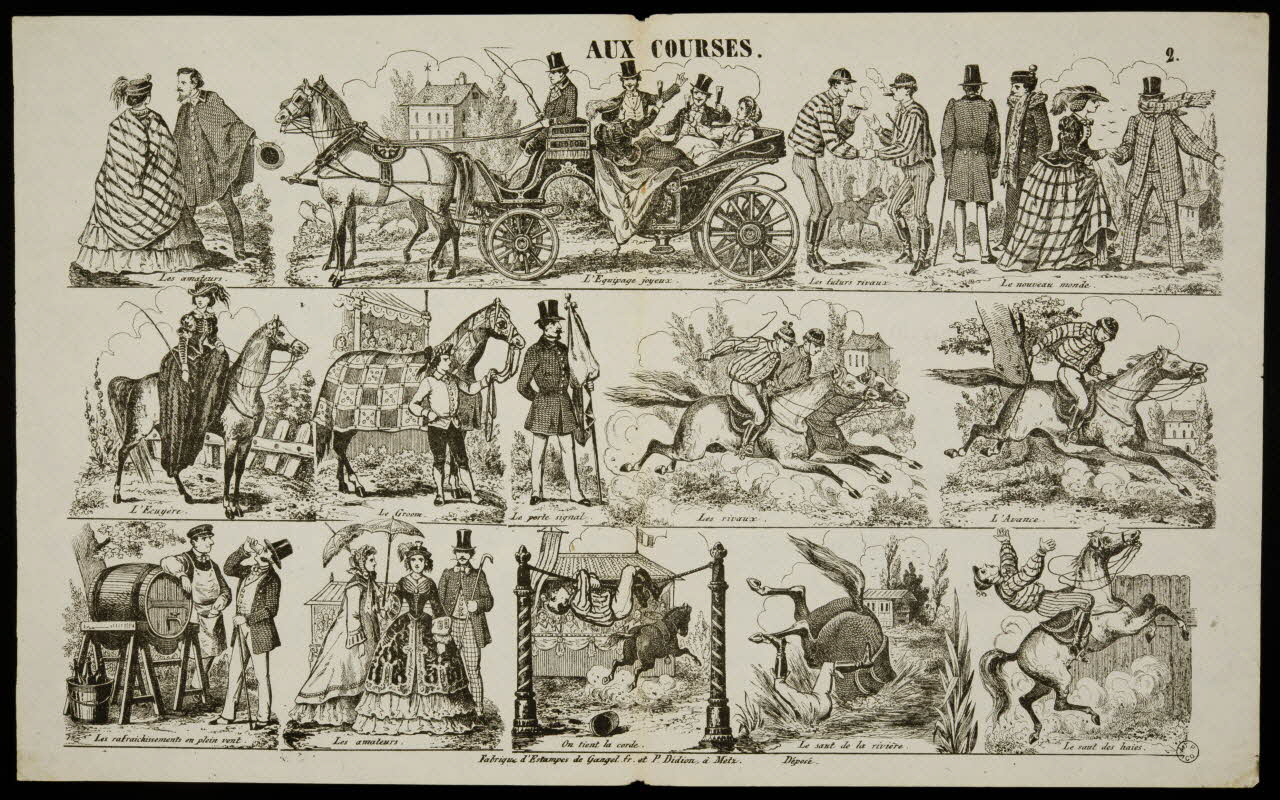 estampe AUX COURSES. 1953.86.5029 Photo