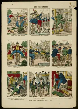 estampe LES VELOCIPEDES 1953.86.5032  Photo