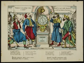 estampe L'HORLOGE  DE  CREDIT. 1953.86.5059 Photo