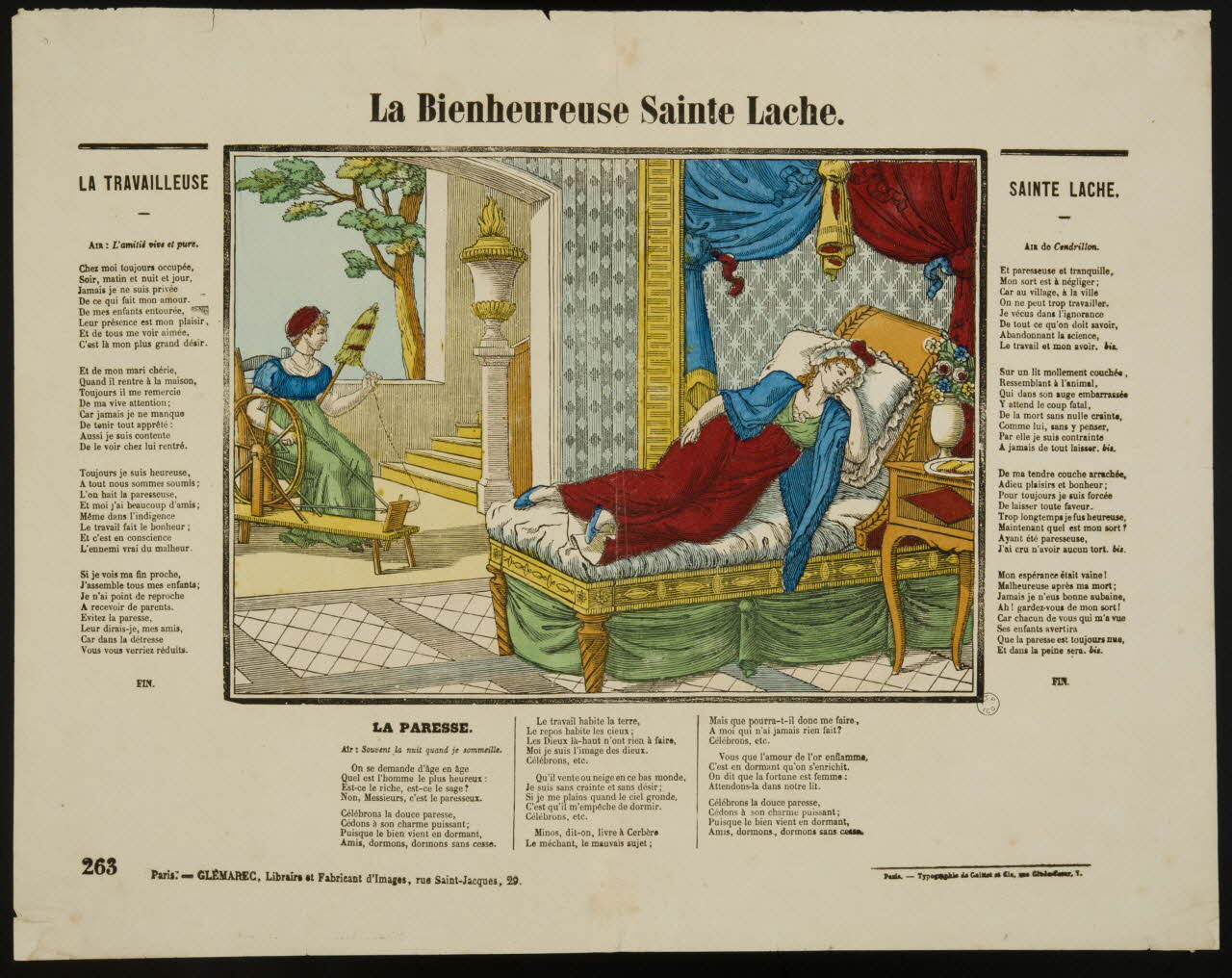 Gaittet et Cie ; Charles-Eugène Glémarec estampe La Bienheureuse Sainte Lache. Paris 1858-1860 1953.86.5085 Photo