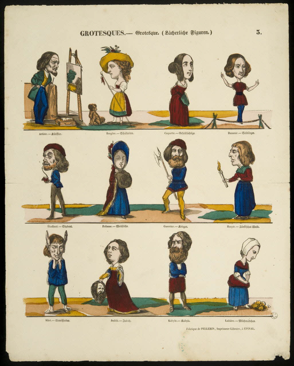 estampe GROTESQUES. 1953.86.5126 Photo