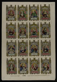 estampe Planche de saints 1953.86.514 Photo