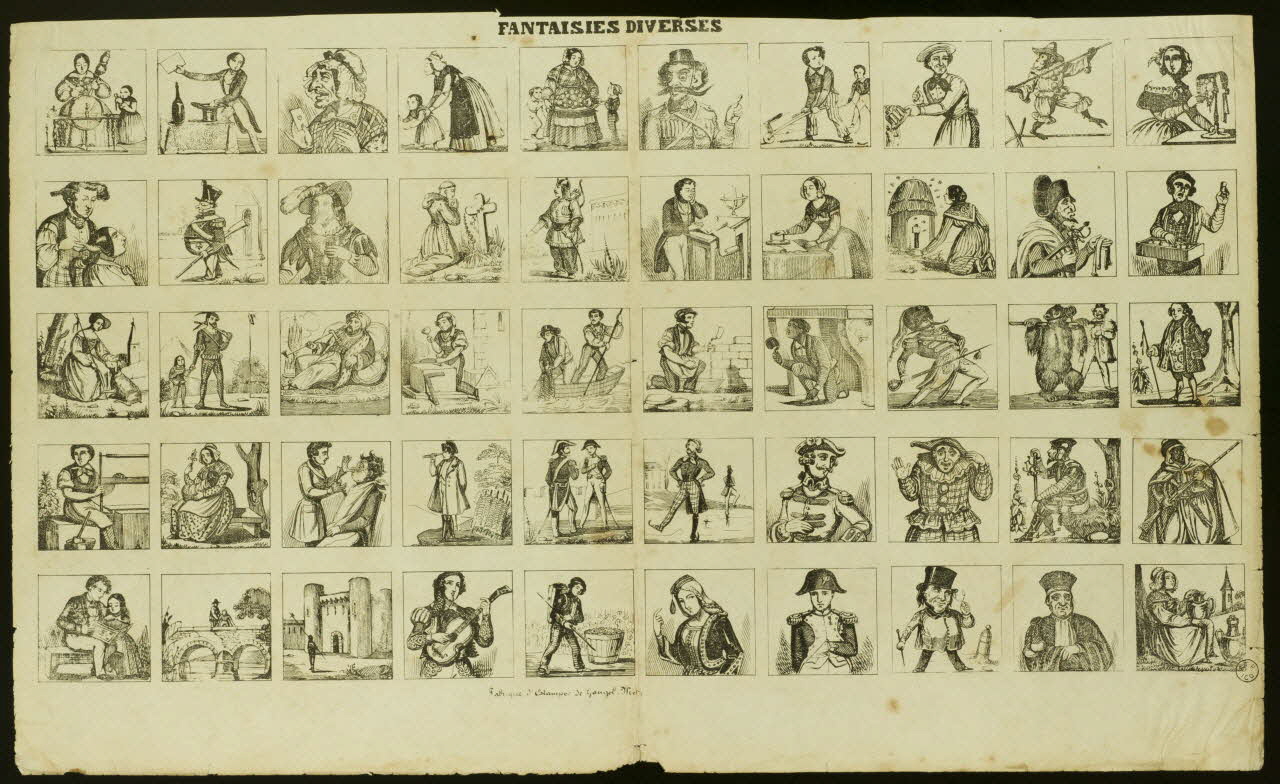 Charles Nicolas Gangel estampe FANTAISIES DIVERSES France 1852-1858 1953.86.5141 Photo