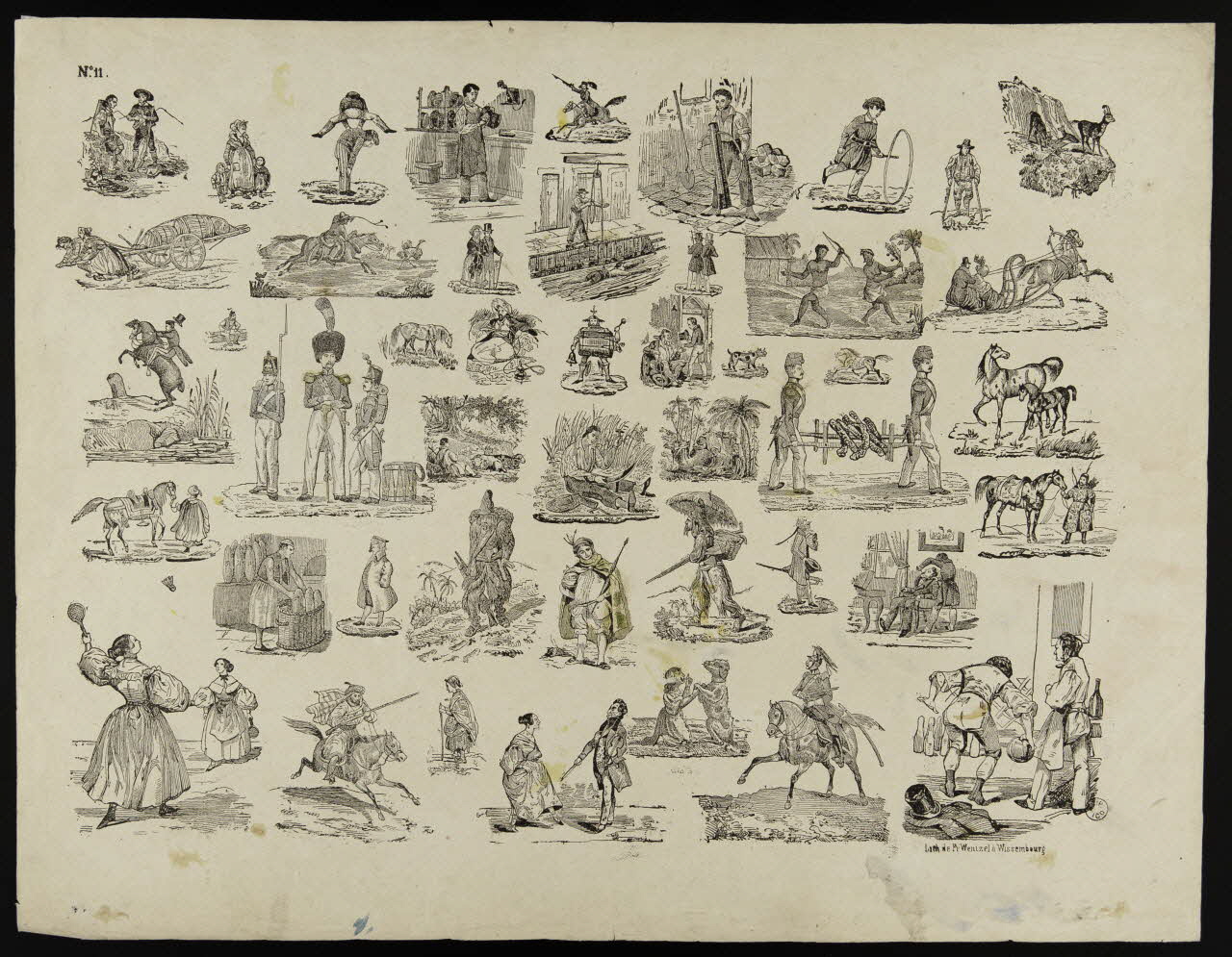 estampe Suite de diverses scènes 1953.86.5149 Photo