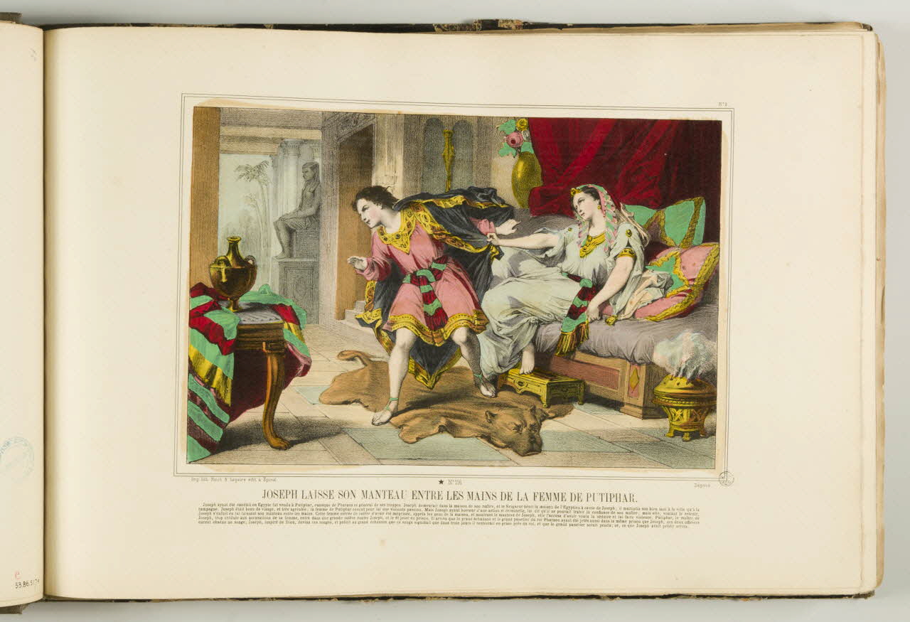 album JOSEPH LAISSE SON MANTEAU ENTRE LES MAINS DE LA FEMME DE PUTIPHAR. 1953.86.5175 Photo
