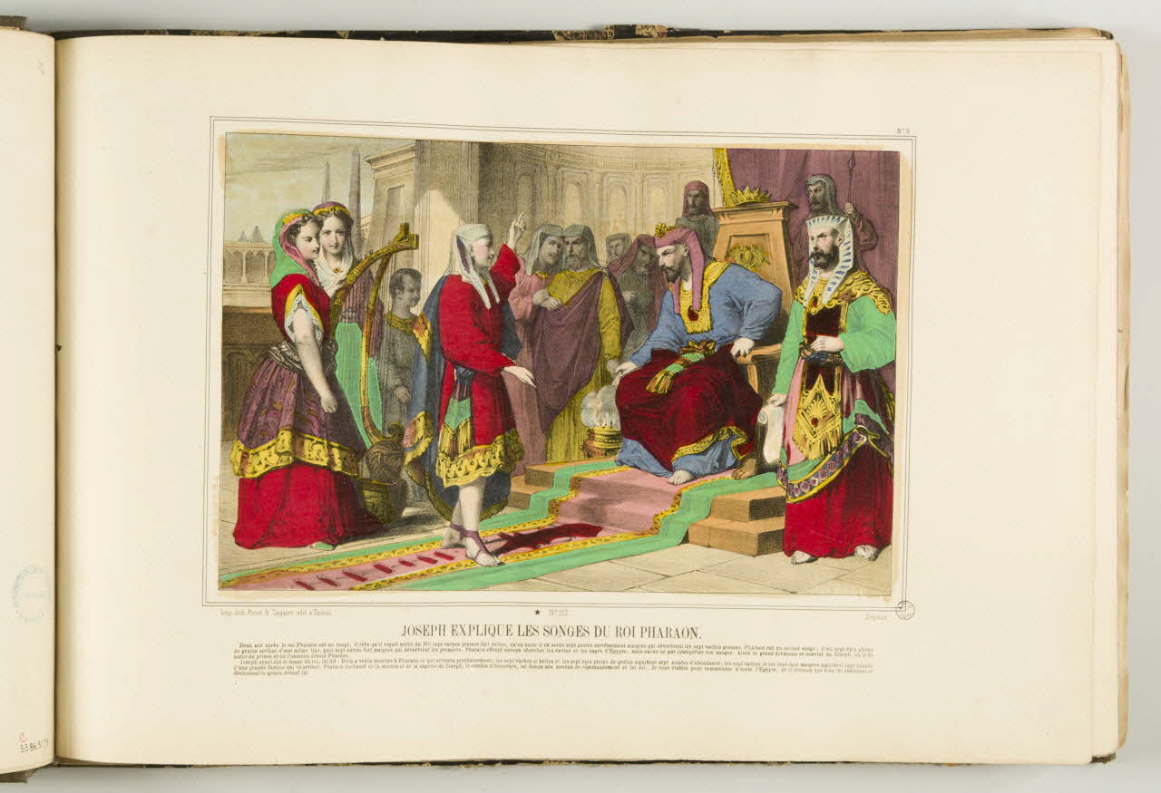 album JOSEPH EXPLIQUE LES SONGES DU ROI PHARAON. 1953.86.5176 Photo