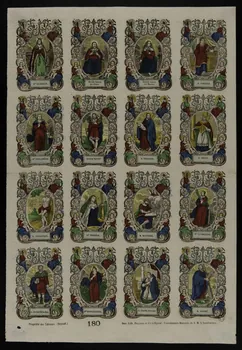 estampe Planche de saints 1953.86.518 Photo