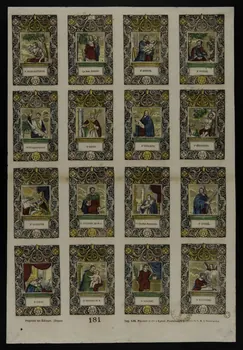 estampe Planche de saints 1953.86.519 Photo