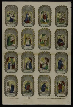 estampe Planche de saints 1953.86.520 Photo