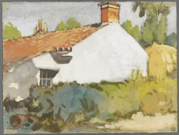 Emile Boutin dessin St Hilaire de Riez  ferme près des  Marais salants Riez 85 1937 1942.2.43 Photo RMN-Grand Palais (Mucem)/ Franck Raux