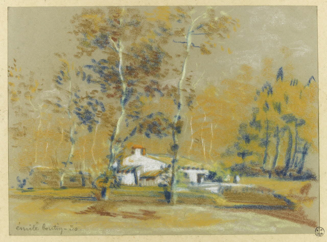 Emile Boutin dessin Ferme à "la Faye" de St Hilaire de Riez. Riez 85 1930 1942.2.44 Photo RMN-Grand Palais (Mucem)/ Franck Raux