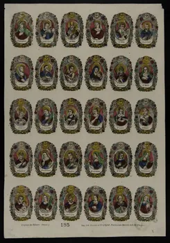 estampe Planche de saints 1953.86.523 Photo