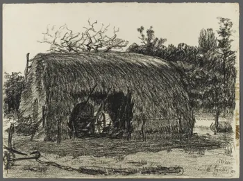 Emile Boutin dessin Ferme du Coteau - Fontenay-le-Comte Fontenay-le-Comte 1940 1942.2.82  Photo RMN-Grand Palais (Mucem)/ Franck Raux