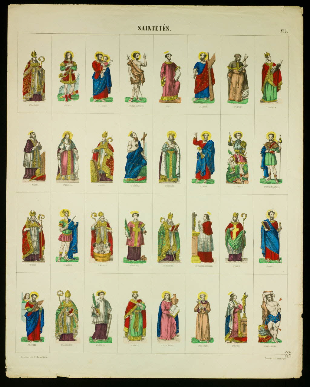 estampe SAINTETES. 1953.86.527 Photo