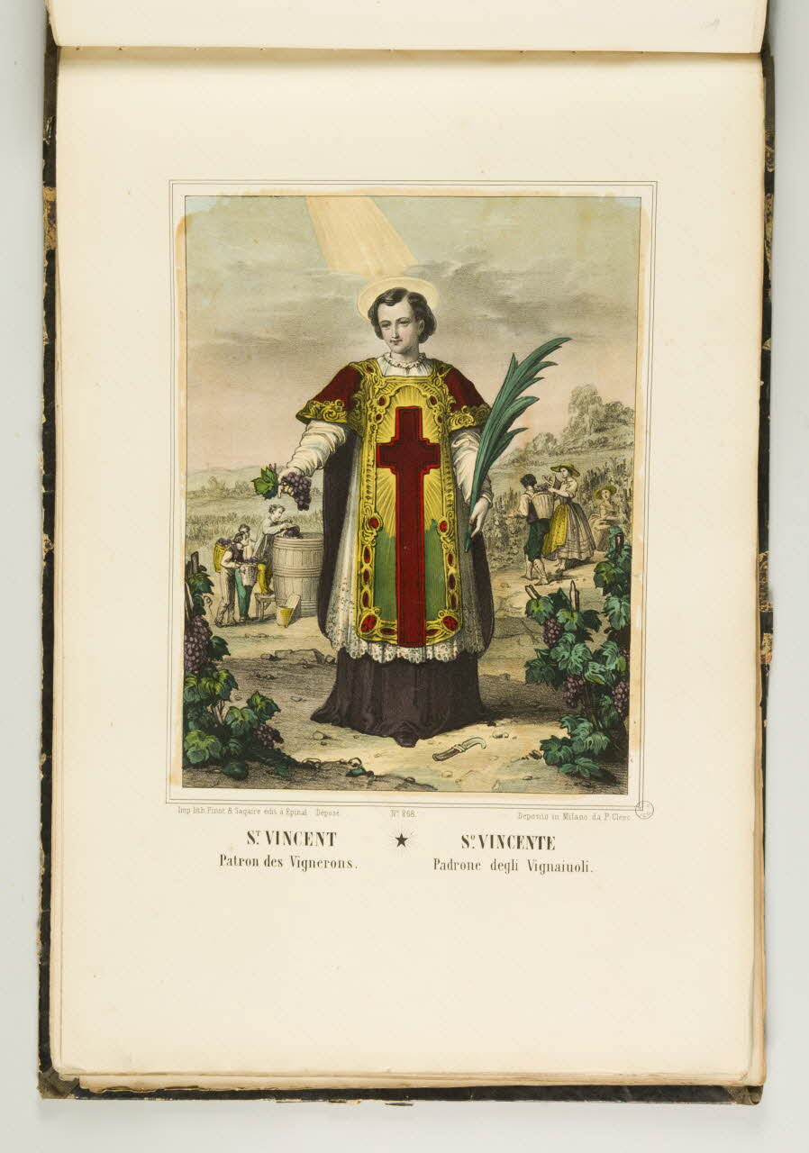 album ST. VINCENT  Patron des Vignerons. 1953.86.5270 Photo