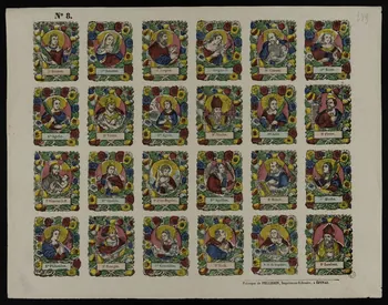 estampe Planche de saints 1953.86.528 Photo