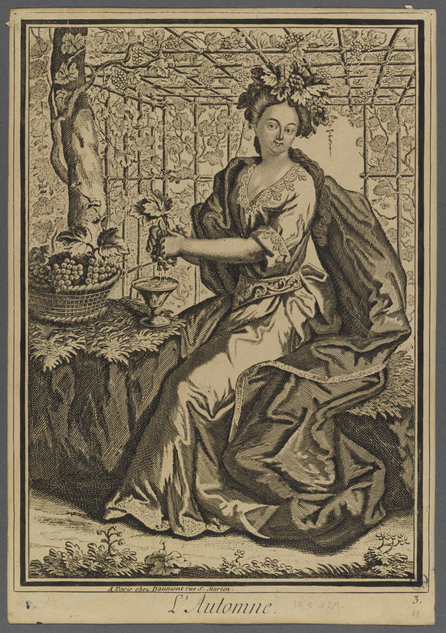 Daumont estampe L'Automne. Paris 1740-1775 1943.16.114 Photo RMN-Grand Palais (Mucem)