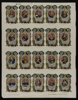 estampe Planche de saints 1953.86.530 Photo