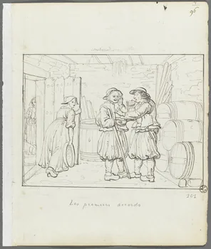 Olivier PERRIN partie d'un ensemble de dessins, album factice Les premiers accords Bretagne, France 1805-1815 1958.37.1.101 Photo RMN-Grand Palais (Mucem)