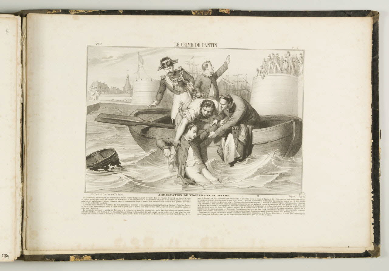 album LE CRIME DE PANTIN.  ARRESTATION DE TROPPMANN AU HAVRE. 1953.86.5330 Photo