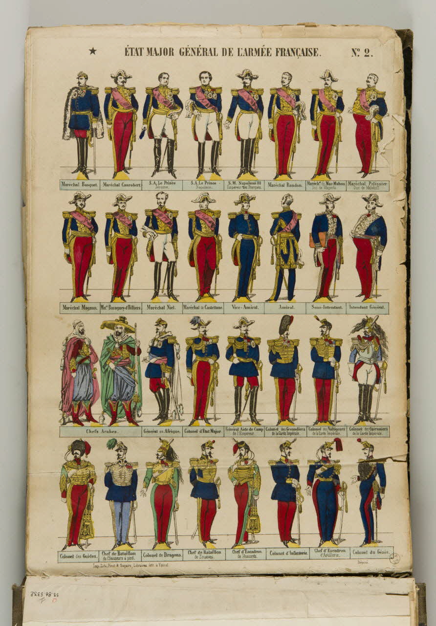 album ETAT MAJOR GENERAL DE L'ARMEE FRANCAISE. 1953.86.5333 Photo