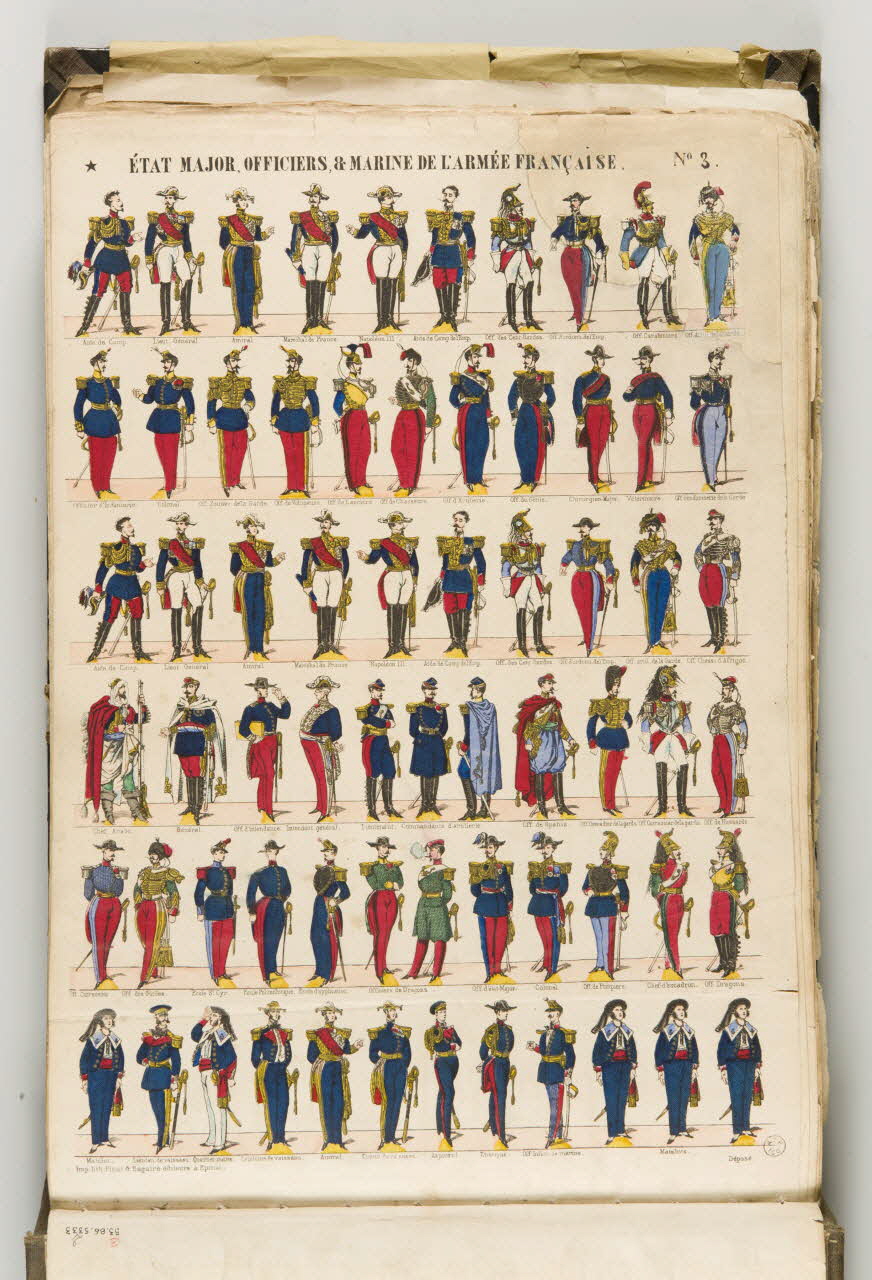 album ETAT MAJOR, OFFICIERS & MARINE DE L'ARMEE FRANCAISE. 1953.86.5334 Photo