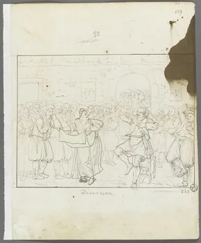 Olivier PERRIN partie d'un ensemble de dessins, album factice Diversion Bretagne, France 1805-1815 1958.37.1.133 Photo RMN-Grand Palais (Mucem)