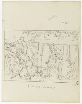 Olivier PERRIN partie d'un ensemble de dessins, album factice L'Autel druidique Bretagne, France 1805-1815 1958.37.1.158 Photo RMN-Grand Palais (Mucem)