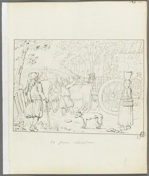 Olivier PERRIN partie d'un ensemble de dessins Le jeune charretier Bretagne, France 1805-1815 1958.37.1.32 Photo RMN-Grand Palais (Mucem)