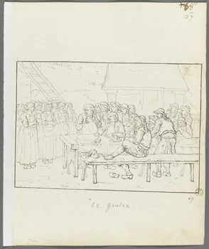 Olivier PERRIN partie d'un ensemble de dessins, album factice Le Gouter Bretagne, France 1805-1815 1958.37.1.69 Photo RMN-Grand Palais (Mucem)
