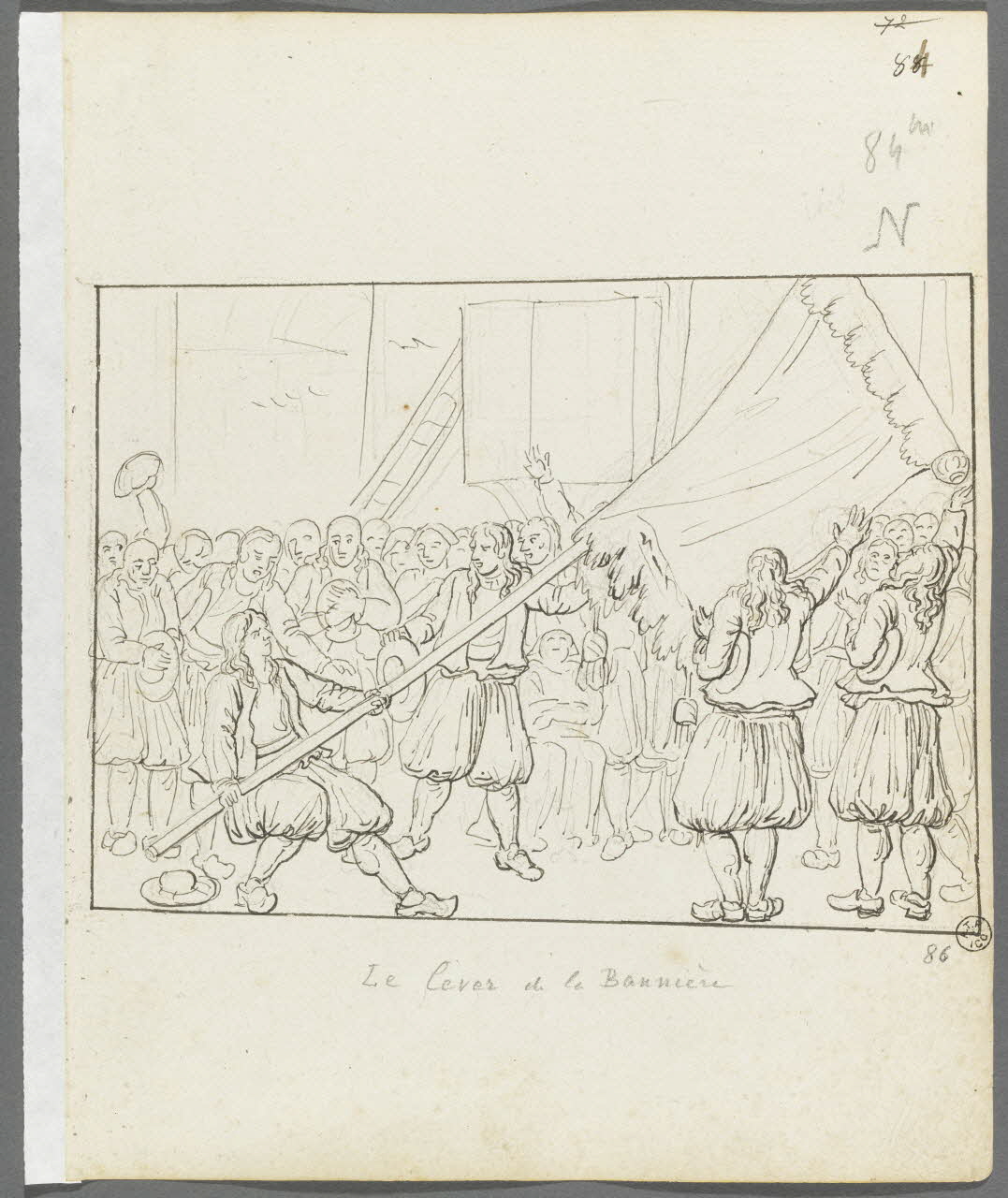 Olivier PERRIN partie d'un ensemble de dessins, album factice Le lever de la Bannière Bretagne, France 1805-1815 1958.37.1.86 Photo RMN-Grand Palais (Mucem)