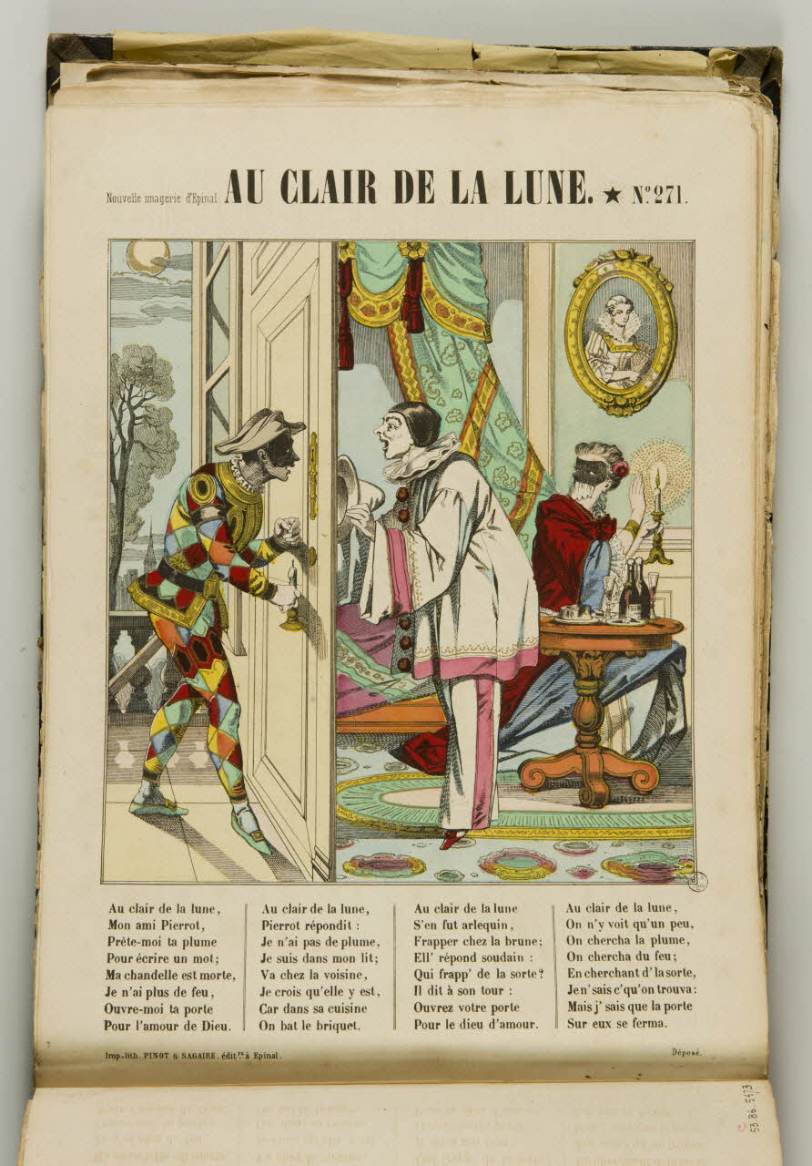 album AU CLAIR DE LA LUNE. 1953.86.5474 Photo