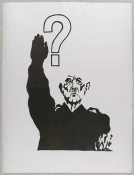 Atelier populaire de l'École nationale supérieure des beaux arts. Paris affiche Le général De Gaulle effectuant un salut nazi Ile-de-France, France 1968 1968.48.14 Photo RMN-Grand Palais (Mucem)