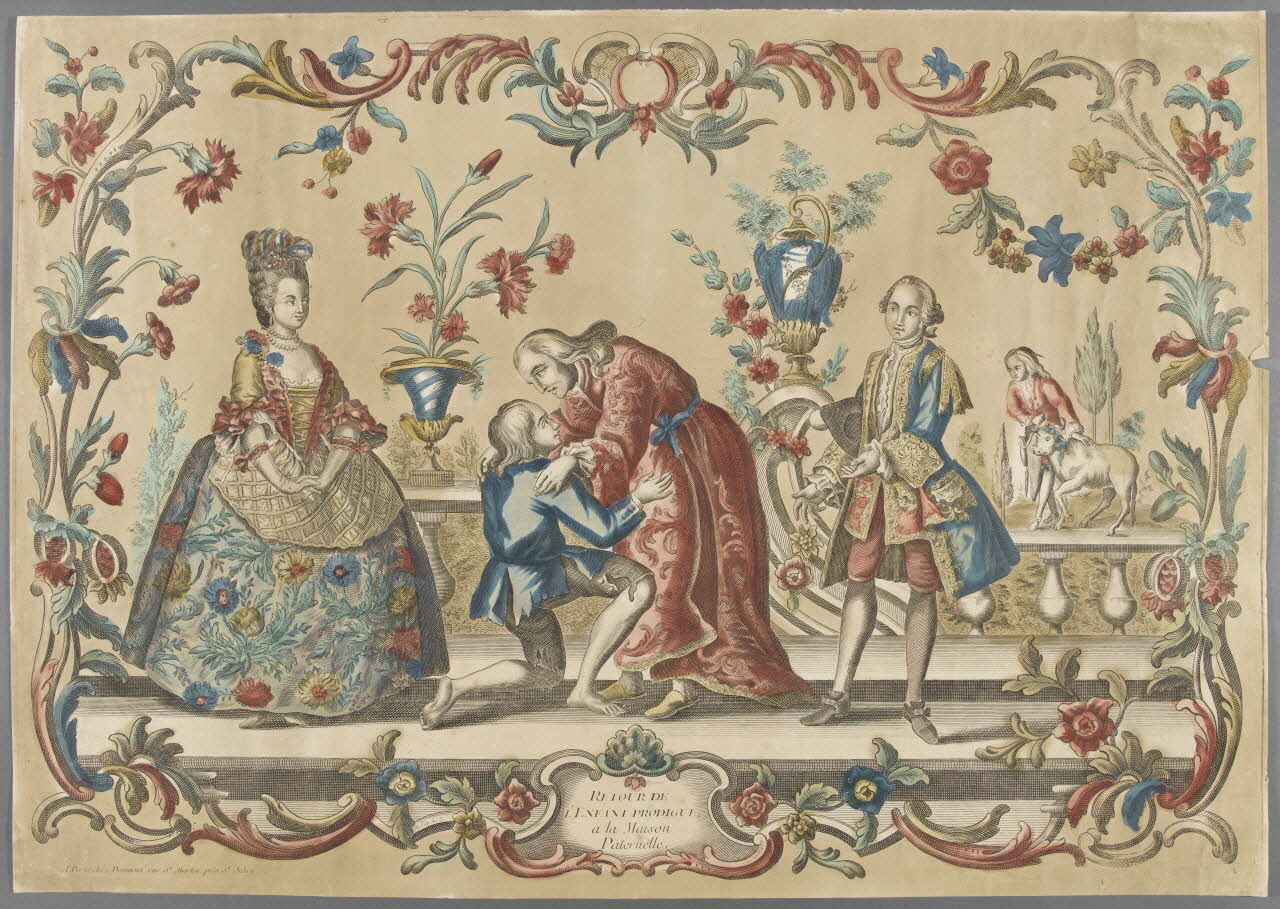 estampe RETOUR DE  L'ENFANT PRODIGUE 1985.51.380 Photo RMN-Grand Palais (Mucem)