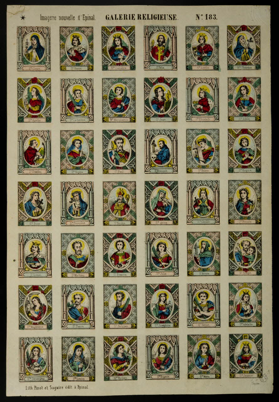 estampe GALERIE RELIGIEUSE 1953.86.550 Photo