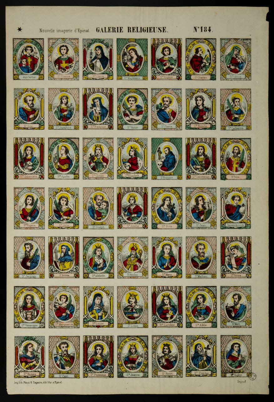 estampe GALERIE RELIGIEUSE 1953.86.551 Photo