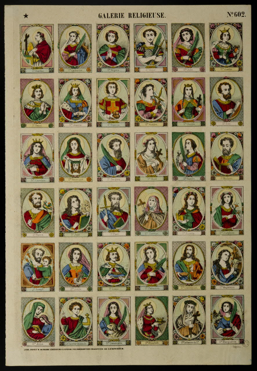 estampe GALERIE RELIGIEUSE 1953.86.557 Photo