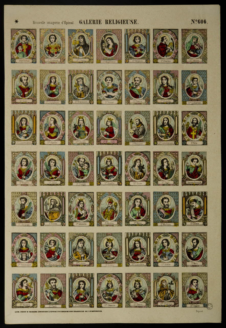 estampe GALERIE RELIGIEUSE 1953.86.558 Photo