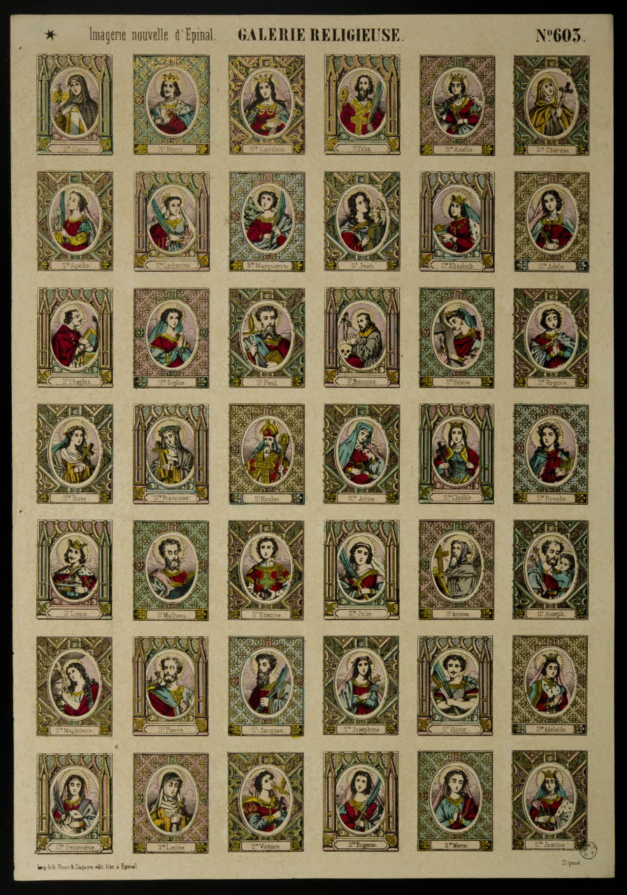 estampe GALERIE RELIGIEUSE 1953.86.559 Photo