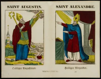 Charles Nicolas Gangel estampe SAINT AUGUSTIN. Metz 1852-1858 1953.86.566 Photo