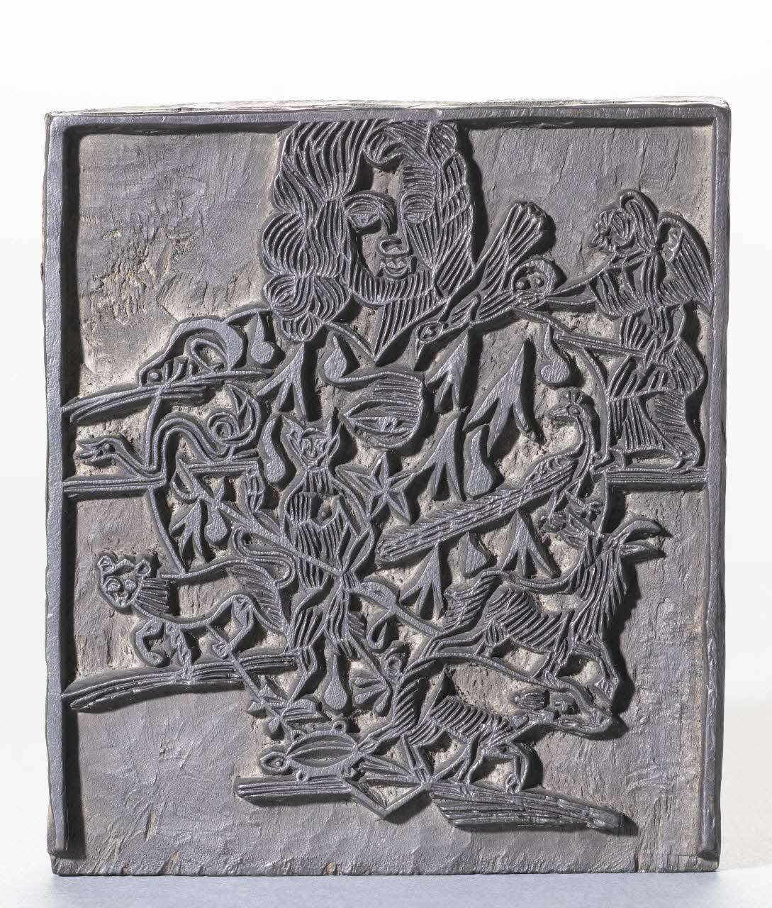 bois d'impression L'état d'un homme mourant 1976.16.14 Photo RMN-Grand Palais (Mucem)