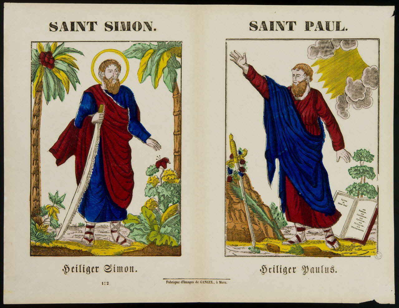 Charles Nicolas Gangel estampe SAINT SIMON. Metz 1852-1858 1953.86.568 Photo