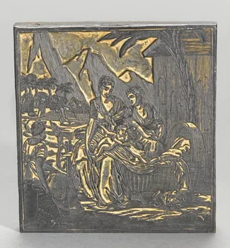Fleuret ; Bourgeois de la Richardière bois d'impression Enfance de Paul et Virginie Lille 1815-1825 1955.57.27 Photo RMN-Grand Palais (Mucem)