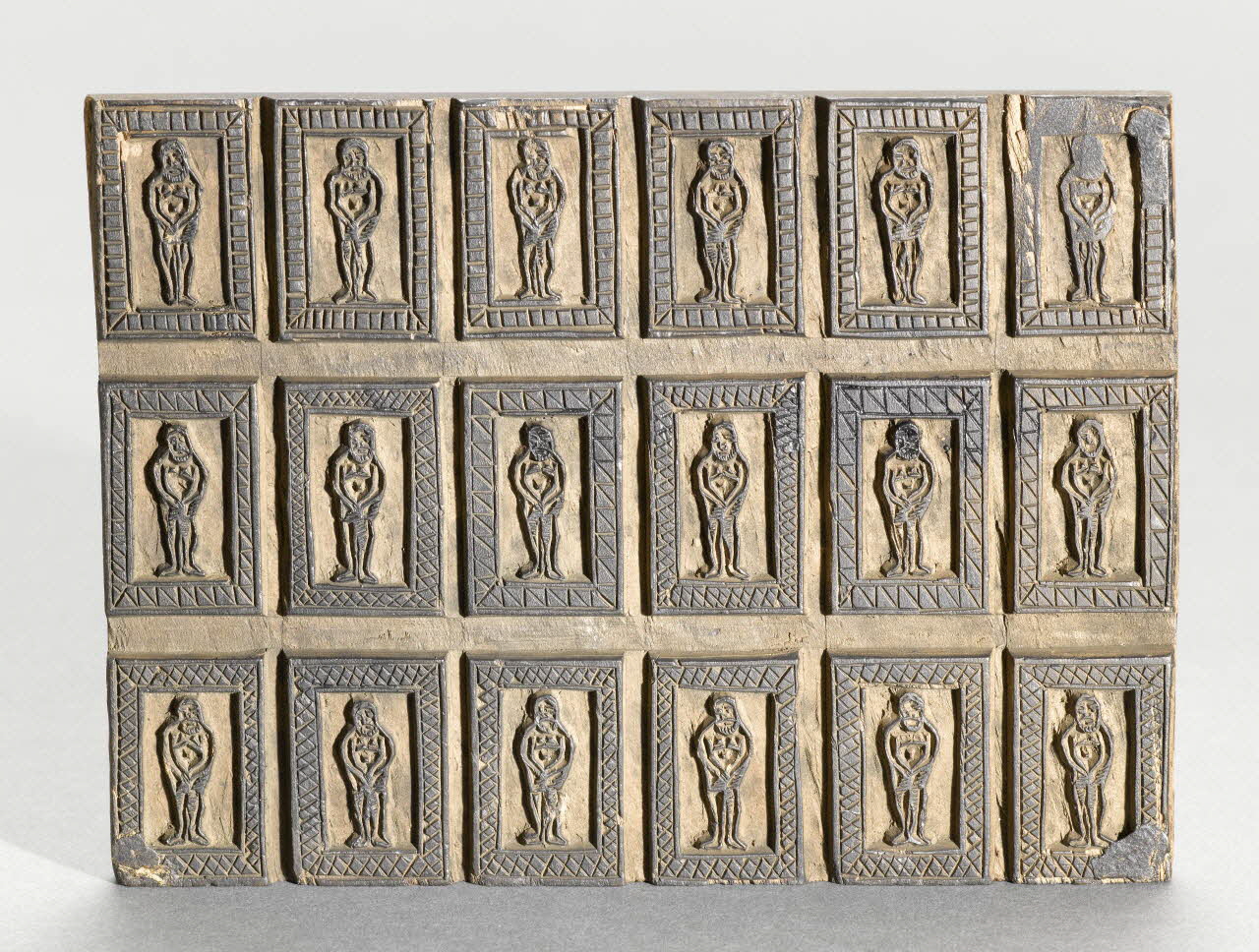 bois d'impression 18 bons points figurant le Saint Suaire 1955.57.22 Photo RMN-Grand Palais (Mucem)