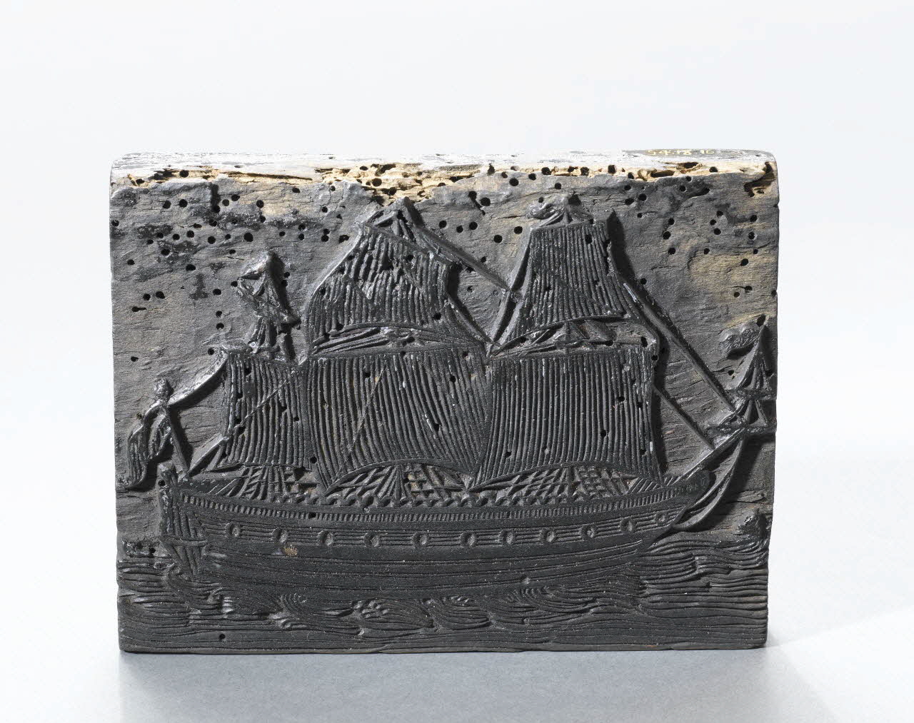 bois d'impression Frégate 1954.18.16 Photo RMN-Grand Palais (Mucem)
