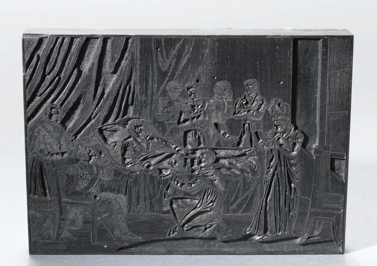 bois d'impression Mort du Duc de Berry 1954.18.27 Photo RMN-Grand Palais (Mucem)