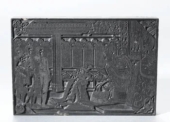 bois d'impression Sacre de Charles X (Onctions) Rouen 1826 1954.18.29 Photo RMN-Grand Palais (Mucem)