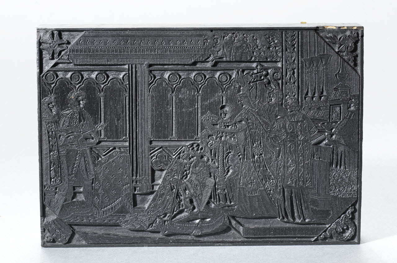 bois d'impression Sacre de Charles X (Couronnement) Rouen 1826 1954.18.30 Photo RMN-Grand Palais (Mucem)