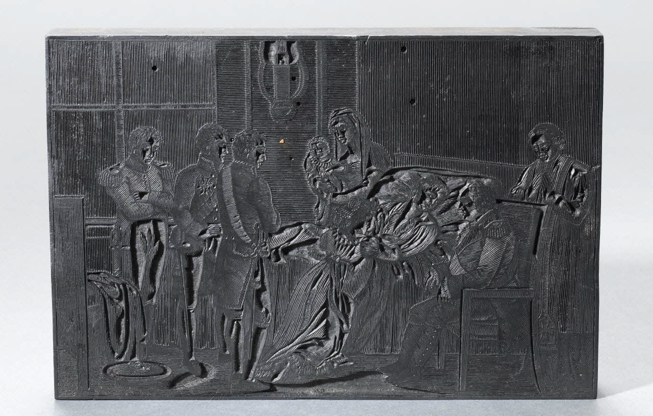 bois d'impression Mort du Duc de Berry 1954.18.32 Photo RMN-Grand Palais (Mucem)